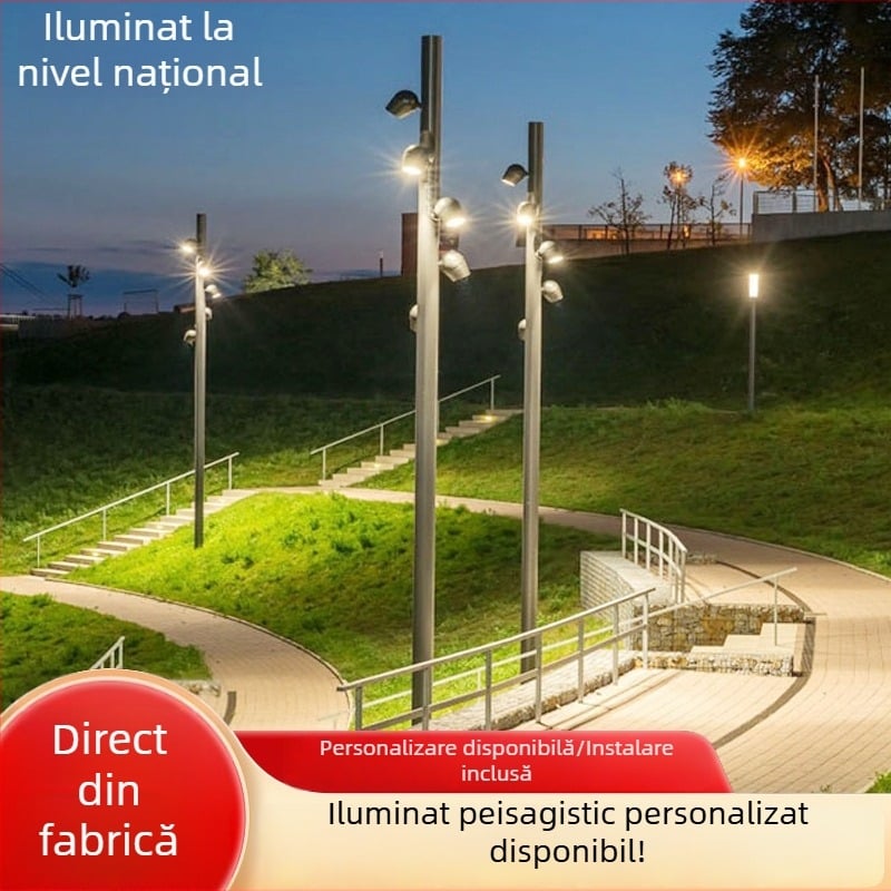 Iluminat LED exterior pentru peisaje: parcuri și curți, corp din aluminiu, IP65, rezistent la apă, luminozitate înaltă, lumini de proiecție