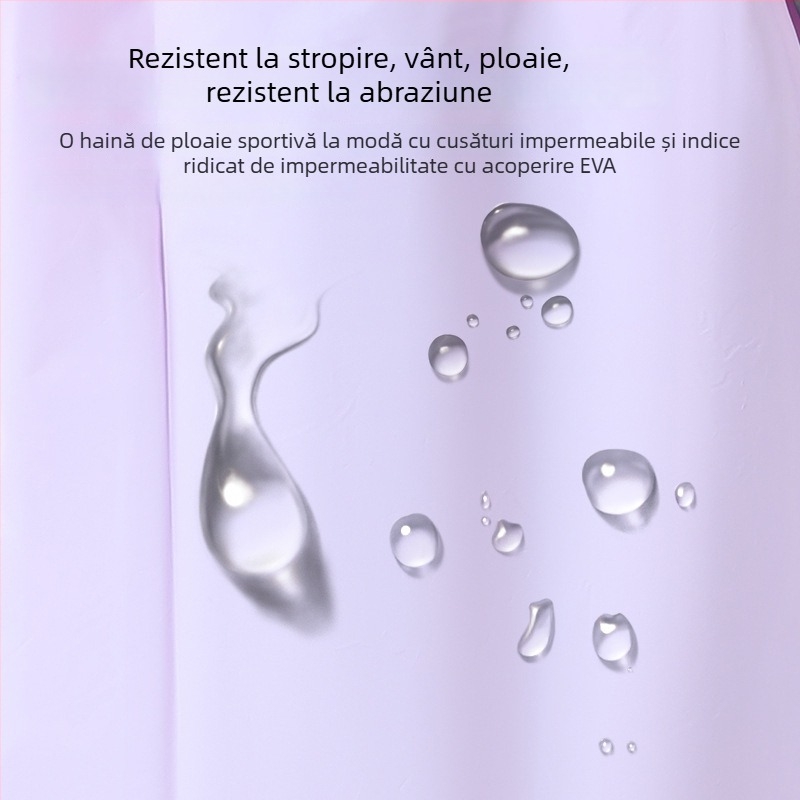 Pelerină EVA lungă pentru adulți, poncho reutilizabil pentru activități în aer liber