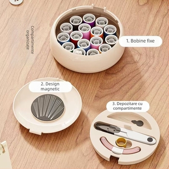 Casetă magnetică pentru ace – set de cusut mini pentru uz casnic