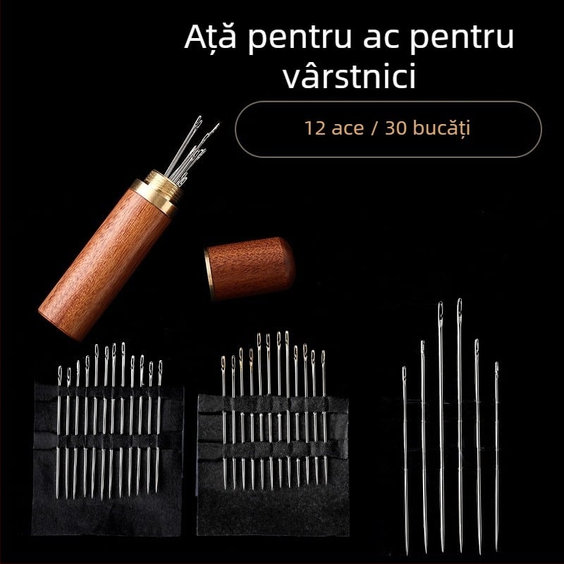 Set de cusut fără ace, pentru uz casnic, ușor de folosit de persoane în vârstă, fără înfiletare a aței