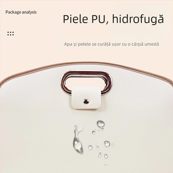 Geantă pentru laptop de 16 inch, stil minimalist, servietă de afaceri premium, unisex, portabilă, din piele sintetică PU, culoare uni