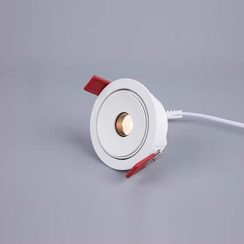 Spot LED încastrat ultra-subțire (3W) pentru iluminare ambientală în camera de ceai, cu unghiuri de fascicul de 3°, 8° și 15°, potrivit pentru masă de dining și muzeu.