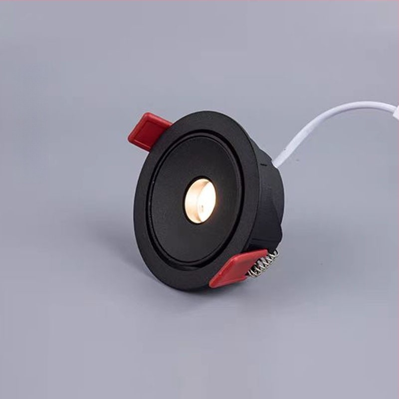 Spot LED încastrat ultra-subțire (3W) pentru iluminare ambientală în camera de ceai, cu unghiuri de fascicul de 3°, 8° și 15°, potrivit pentru masă de dining și muzeu.