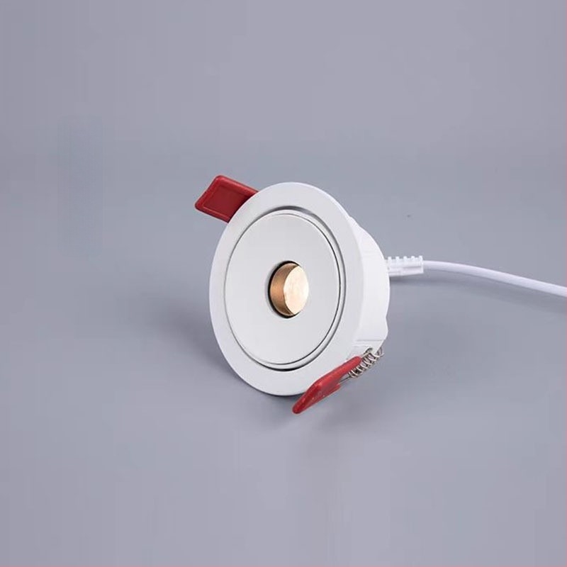 Spot LED încastrat ultra-subțire (3W) pentru iluminare ambientală în camera de ceai, cu unghiuri de fascicul de 3°, 8° și 15°, potrivit pentru masă de dining și muzeu.