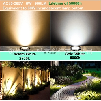 Lampă LED subterană pentru exterior, încastrată, rotundă, pentru curte și peisaj