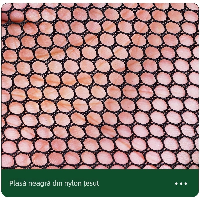 Plasă de pescuit din nylon cu cadru din aliaj de aluminiu, ochiuri mici, pentru pescuit în curs, mâner și curea de talie portabile