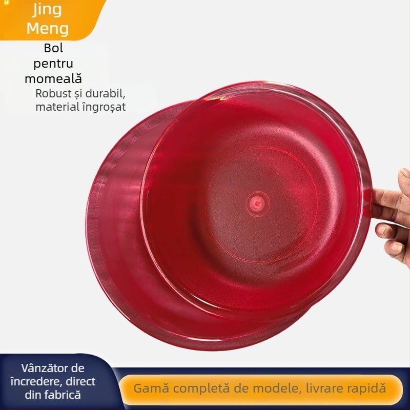 Vas portabil din plastic pentru amestecarea momelii la pescuit și hrana pentru pește