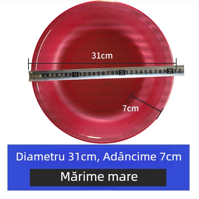 Vas portabil din plastic pentru amestecarea momelii la pescuit și hrana pentru pește