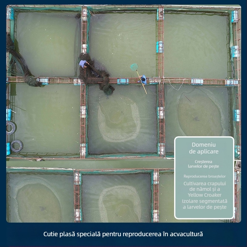 Cuști din plasă pentru acvacultură, înălțime 1 m, rezistente la coroziune și rugină, pentru iazuri cu pești și creșterea puietului