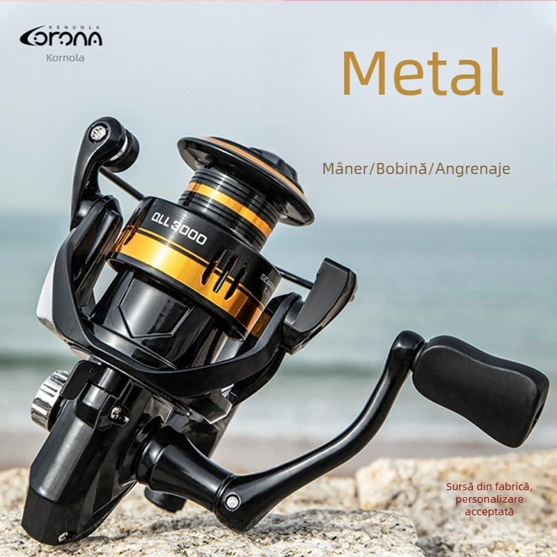 Conora mulinetă metalică pentru pescuit în mare cu aruncare lungă