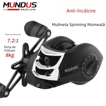 HAUT TON/Haodong mulinetă de spinning cu raport de 7.2:1, aruncare la distanță, protecție împotriva rupturii firului