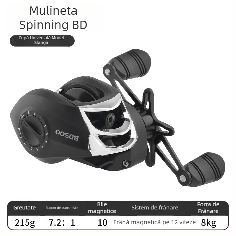 HAUT TON/Haodong mulinetă de spinning cu raport de 7.2:1, aruncare la distanță, protecție împotriva rupturii firului