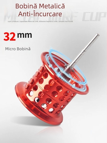 Water Drop mulinetă – ultraușoară, aruncare la distanță, rulmenți ceramici, ax scurt