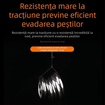 Linie principală din nylon, rezistență înaltă, 100 m, linie colorată invizibilă pentru pescuit cu năluci și pescuit în mare