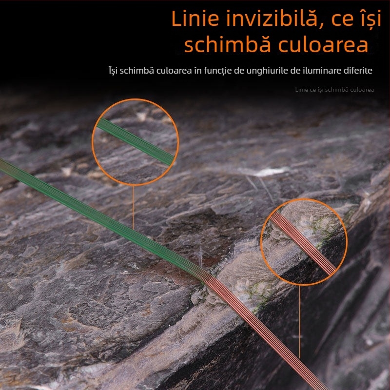 Linie principală din nylon, rezistență înaltă, 100 m, linie colorată invizibilă pentru pescuit cu năluci și pescuit în mare