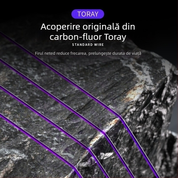 Linie de pescuit din carbon moale, cu rezistență înaltă la tracțiune, linie principală