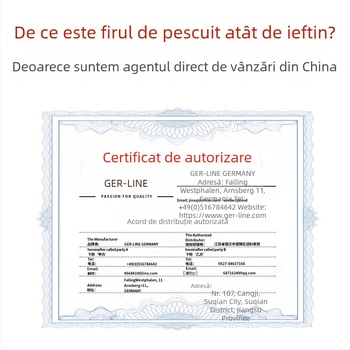 Linie de pescuit din carbon moale, cu rezistență înaltă la tracțiune, linie principală