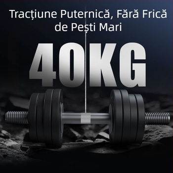 Tambur pentru fir nylon cu mâner din plastic, pentru pescuit marin – la mare, pe barcă, în larg – antiîncâlcire