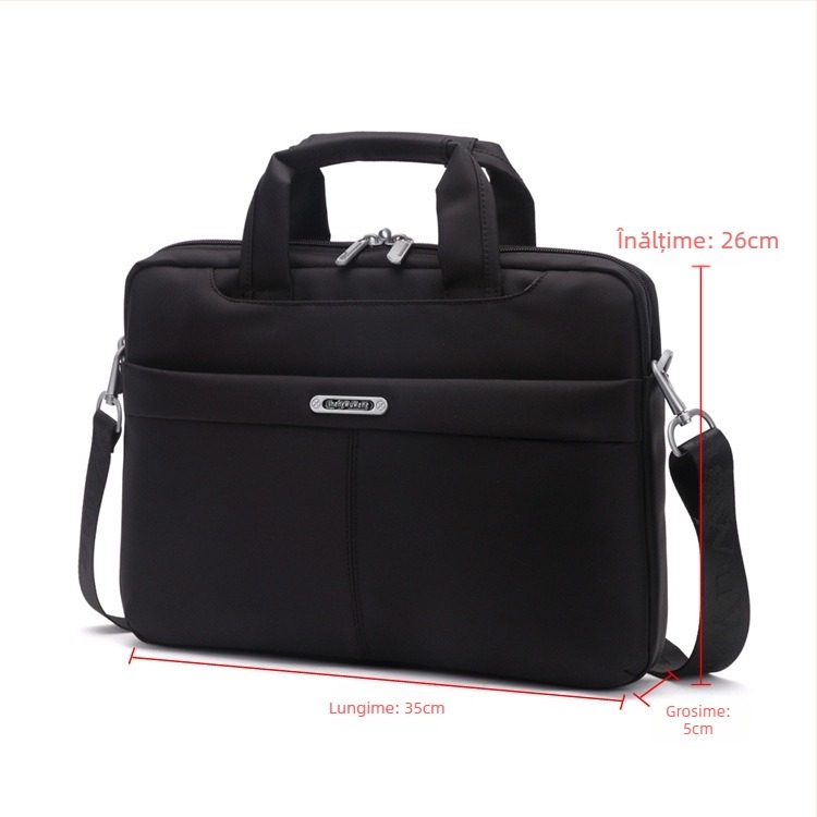 Geantă de afaceri din nylon impermeabilă pentru laptop de 14 inch — ultra-ușoară, unisex