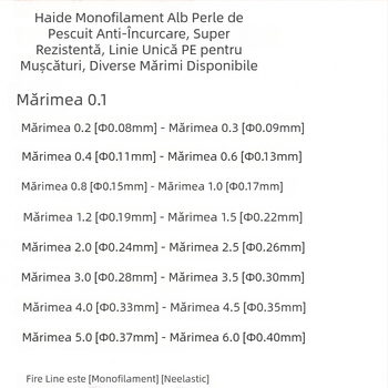 Linie monofilament puternică pentru pescuit, antiîncurcare, pescuit marin