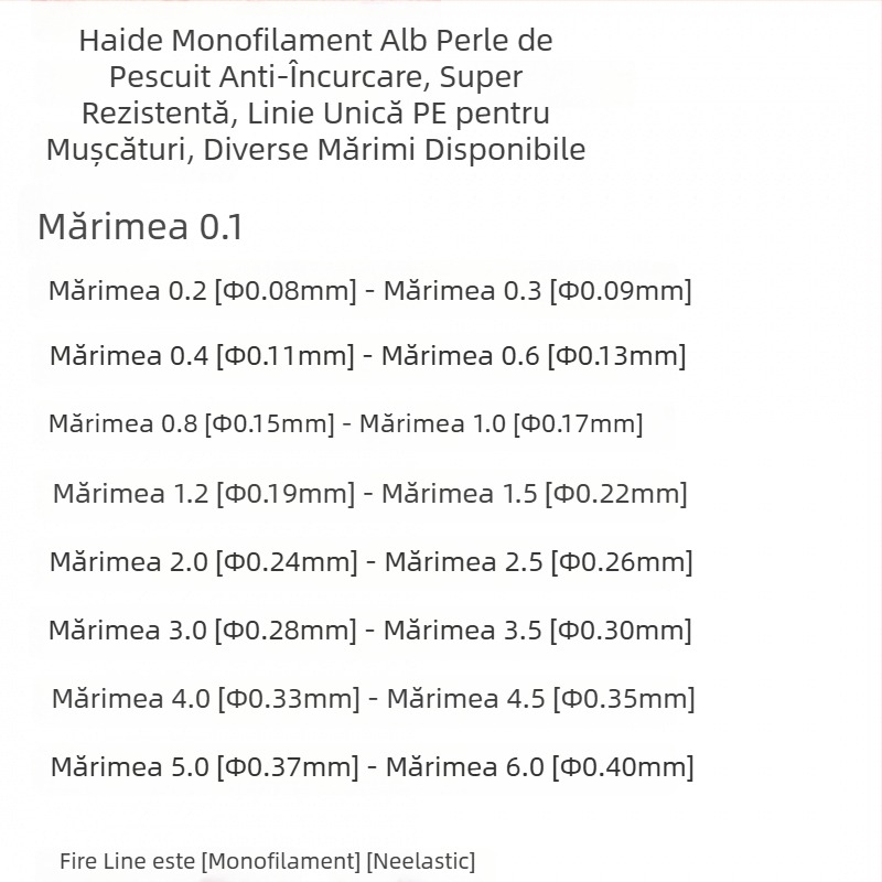 Linie monofilament puternică pentru pescuit, antiîncurcare, pescuit marin