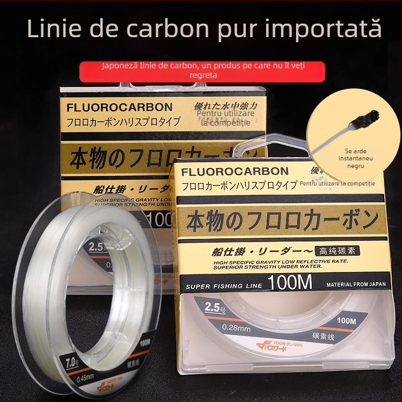 Linie principală din carbon pentru pescuitul în mare, rezistență medie