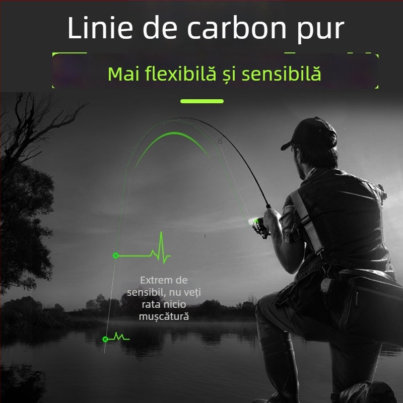Linie principală din carbon pentru pescuitul în mare, rezistență medie