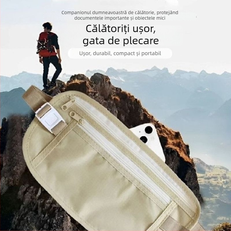 Borsetă de talie pentru telefon, pentru alergare în aer liber, impermeabilă, durabilă, cu capacitate mare, pentru bărbați și femei