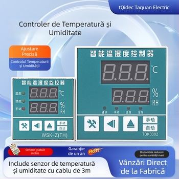Tqidec Taiquan Controler electric pentru temperatura și umiditate WSK-Z(TH) TDK0302 Reglare integrată a încălzirii și desumidificării