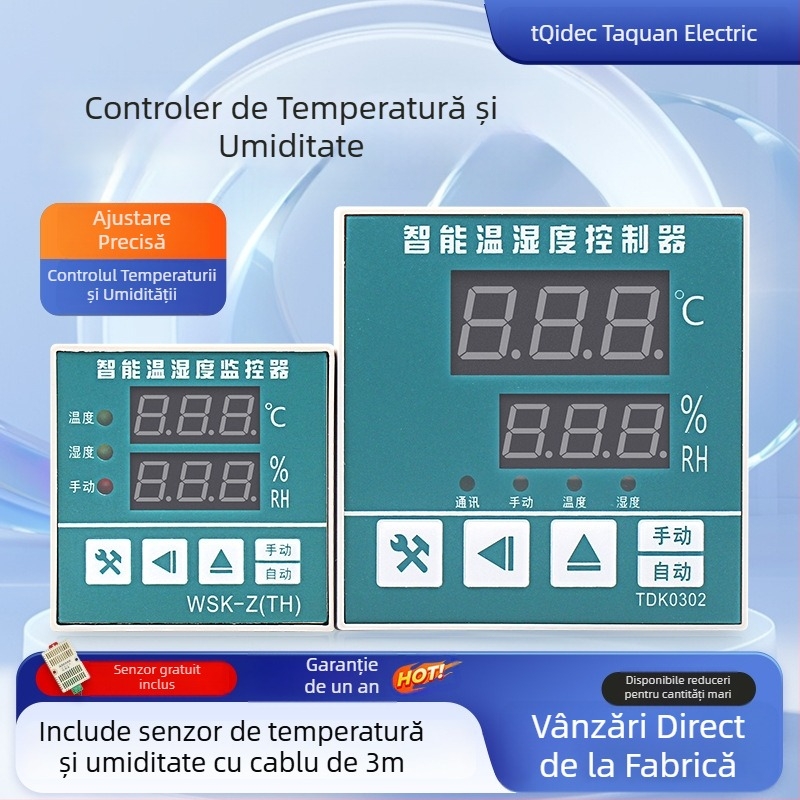 Tqidec Taiquan Controler electric pentru temperatura și umiditate WSK-Z(TH) TDK0302 Reglare integrată a încălzirii și desumidificării