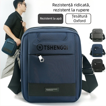 Geantă crossbody pentru bărbați din Oxford, durabilă, pentru oraș și afaceri, stil urban minimalist, cu buzunar pentru telefon