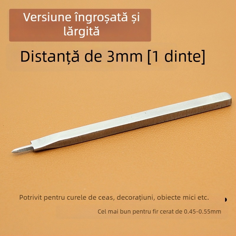 ZY Tăietor cu diamant din oțel alb pentru piele – unealtă manuală pentru perforarea portofelului, 4 mm