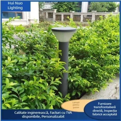 Lampă LED pentru gazon, iluminat exterior modern minimalist – aluminiu, IP65, pentru vile, parcuri, piețe și străzi