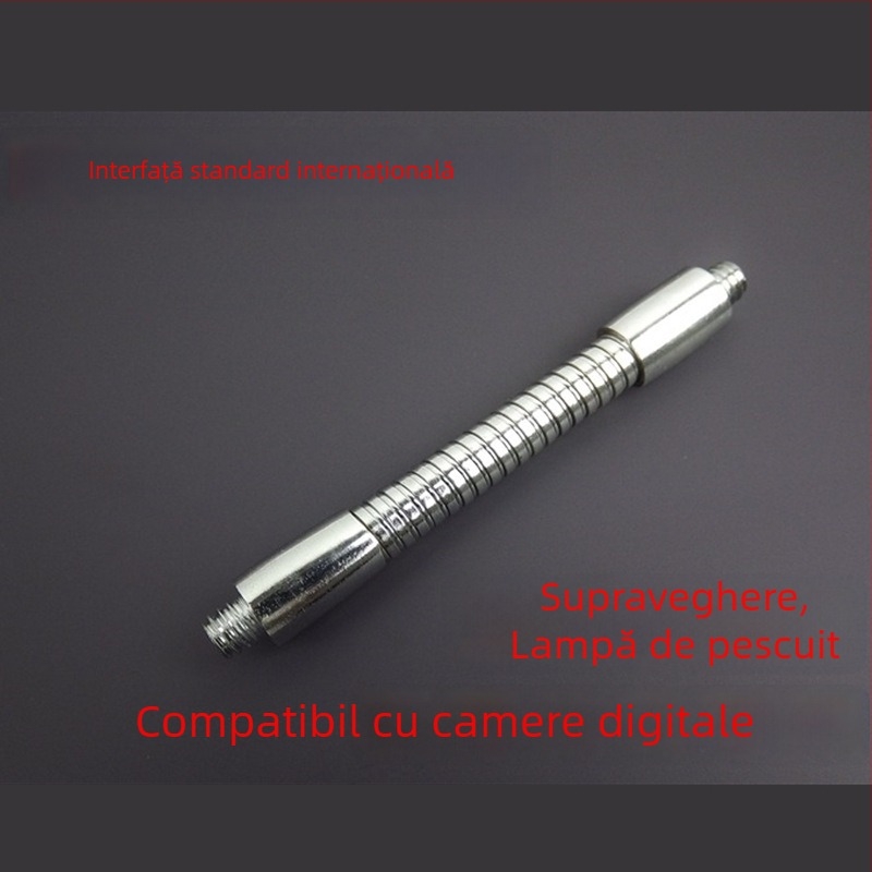 Lampă de pescuit de noapte cu știft de fixare în pământ, cutie de pescuit și suport pentru scaun, furtun, suport pentru lampă de 6 mm și tub șurub M6