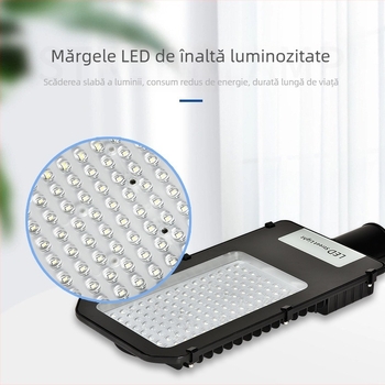 LED iluminat exterior pentru stradă cu control al luminii, cap de lampă în formă de diamant, 50–250W, 220V