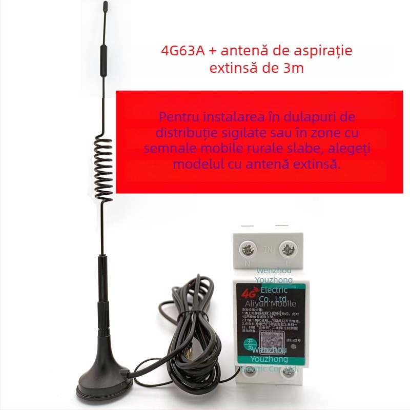 Intrerupator de control la distanță 4G pentru 220V – pompă de apă de înaltă putere, iluminat stradal, control inteligent