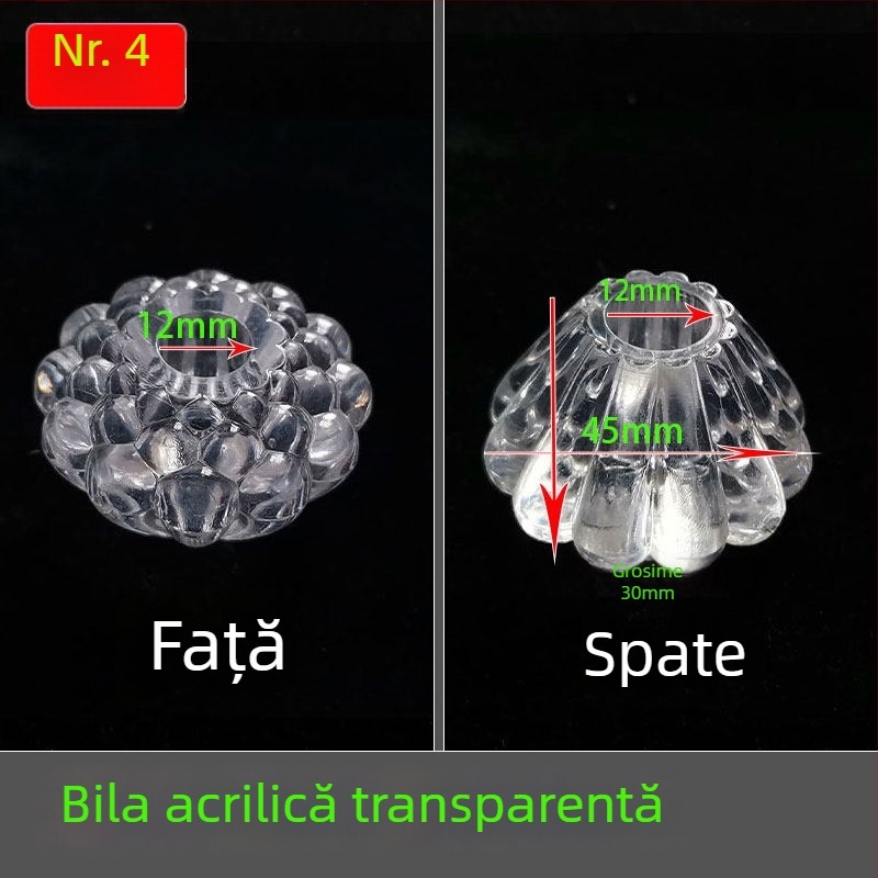 Cap de lampă și braț de lampă, veioză decorativă de masă, candelabru, lampă europeană cu mărgele — accesorii pentru lampă