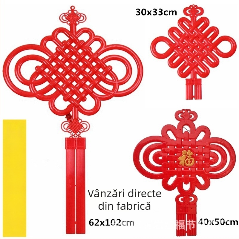 Lumini LED cu nod chinezesc pentru ceremonia de deschidere, lumini decorative din plastic colorate pentru iluminat stradal și peisaj