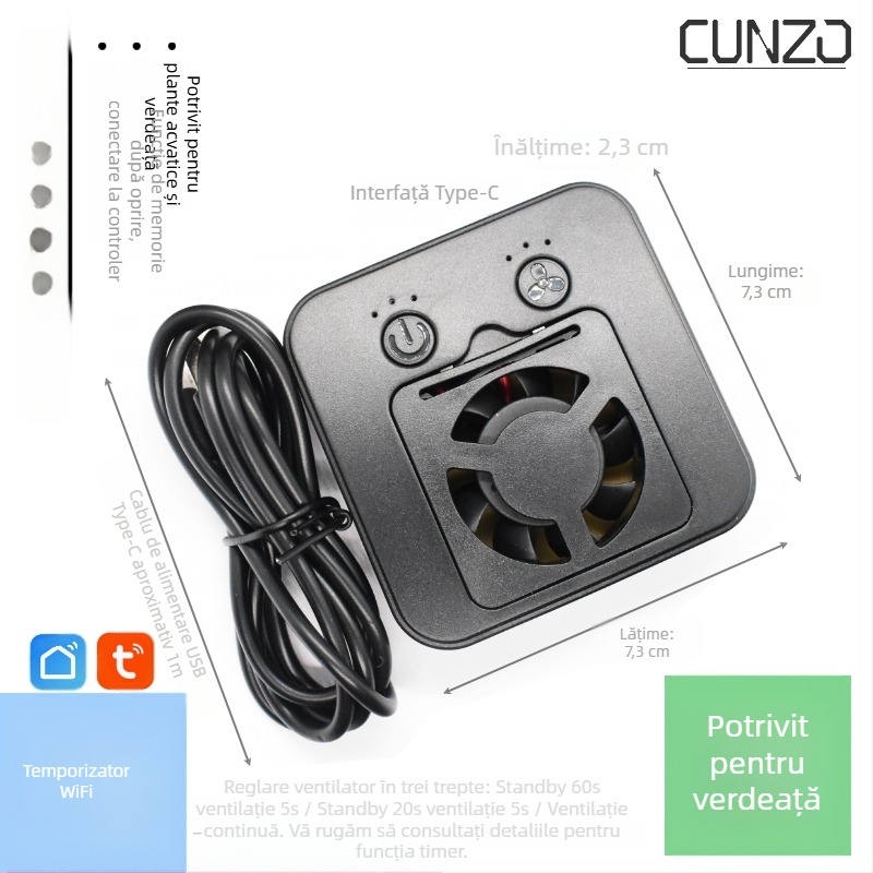 Lampă mică pentru creșterea plantelor pentru bonsai și micro-peisaje, iluminare LED suplimentară pentru plante verzi și suculente, îmbunătățire a culorii, ventilație și răcire, 5V