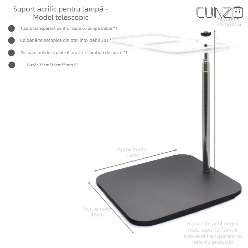 Lampă mică pentru creșterea plantelor pentru bonsai și micro-peisaje, iluminare LED suplimentară pentru plante verzi și suculente, îmbunătățire a culorii, ventilație și răcire, 5V