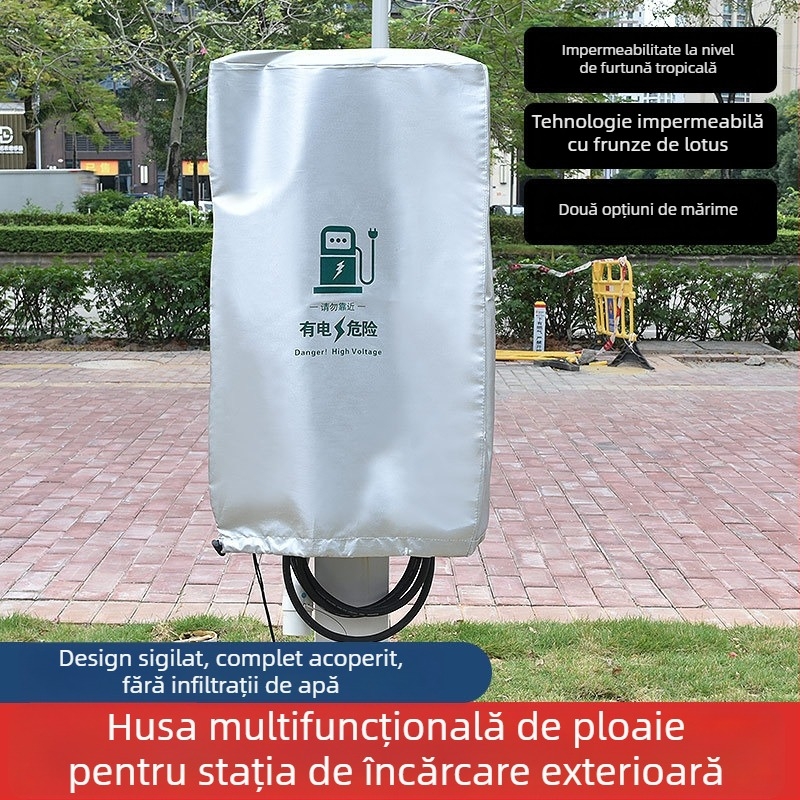 Husă de ploaie pentru stația de încărcare vehicule electrice, cu personalizare logo, pentru exterior, impermeabilă, protecție împotriva prafului și zăpezii