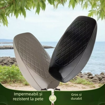 Husă de scaun din piele impermeabilă pentru vehicule electrice, protecție solară și izolație termică, husă universală pentru scuter