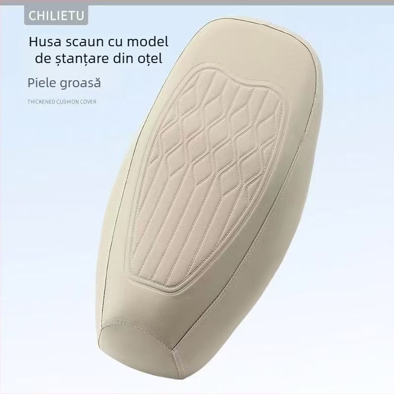 Husă de scaun din piele impermeabilă pentru vehicule electrice, protecție solară și izolație termică, husă universală pentru scuter