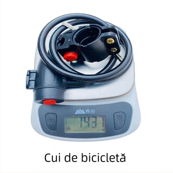 Încuietoare de bicicletă cu cablu, nucleu din oțel, pentru biciclete de munte și electrice