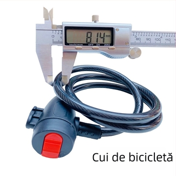 Încuietoare de bicicletă cu cablu, nucleu din oțel, pentru biciclete de munte și electrice