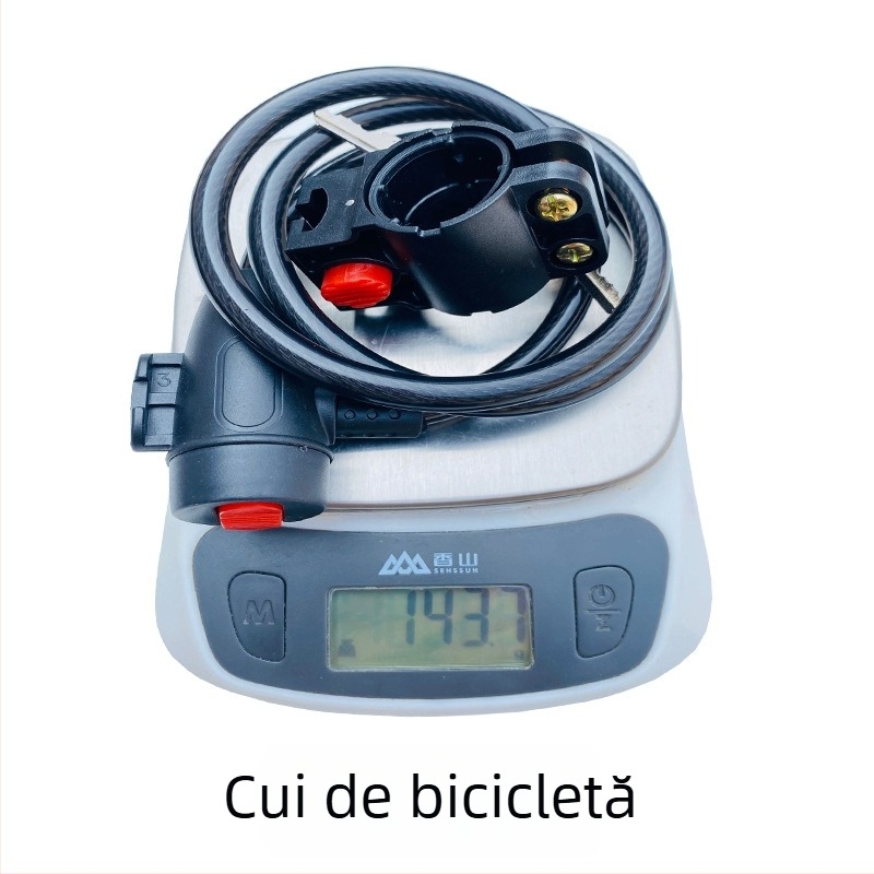 Încuietoare de bicicletă cu cablu, nucleu din oțel, pentru biciclete de munte și electrice
