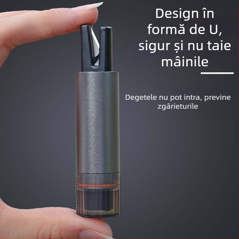 Cioc de siguranță pentru mașină cu unelte de salvare multifuncționale și mini spargător de geam, portabil, tip apăsat
