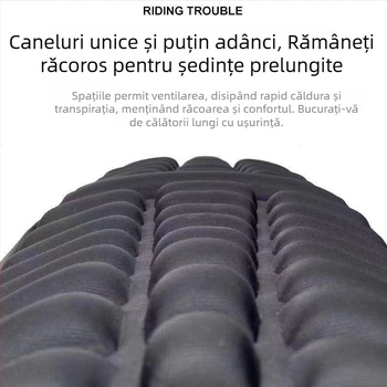 Husă pentru șa de motocicletă cu absorbție a șocurilor, izolație termică și respirabilitate; pernă de șa îngroșată pentru biciclete electrice și scutere; protecție solară; universal pentru toate anotimpurile