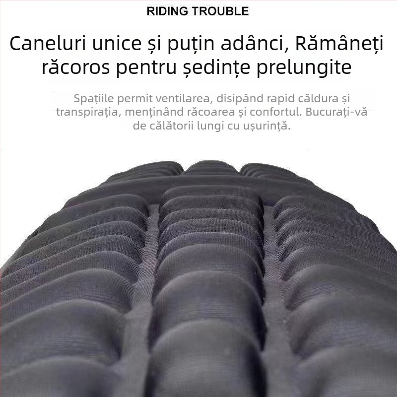 Husă pentru șa de motocicletă cu absorbție a șocurilor, izolație termică și respirabilitate; pernă de șa îngroșată pentru biciclete electrice și scutere; protecție solară; universal pentru toate anotimpurile