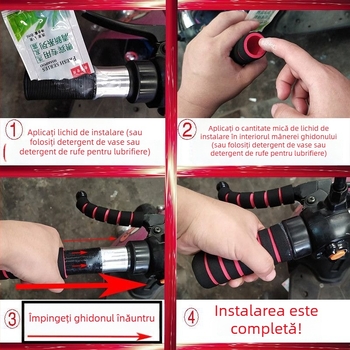 Capă de ghidon pentru vehicule electrice și motociclete — accesorii de modificare, accelerație, antifrize, burete antiaderent, gel moale